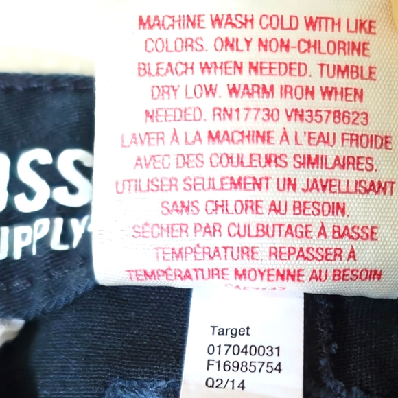 Mossimo Supply Co. Slim Skinny Black Pants Size 7 - Picture 10 of 10